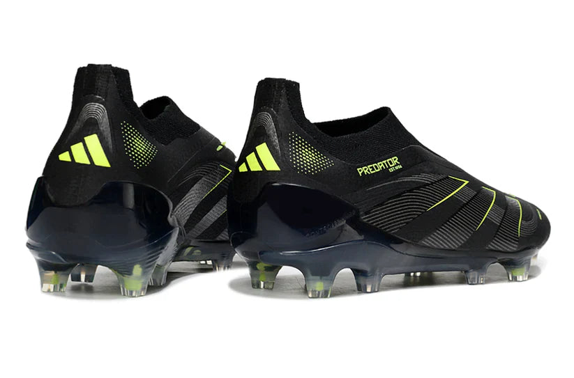 Predator Elite Laceless FG Black/Green