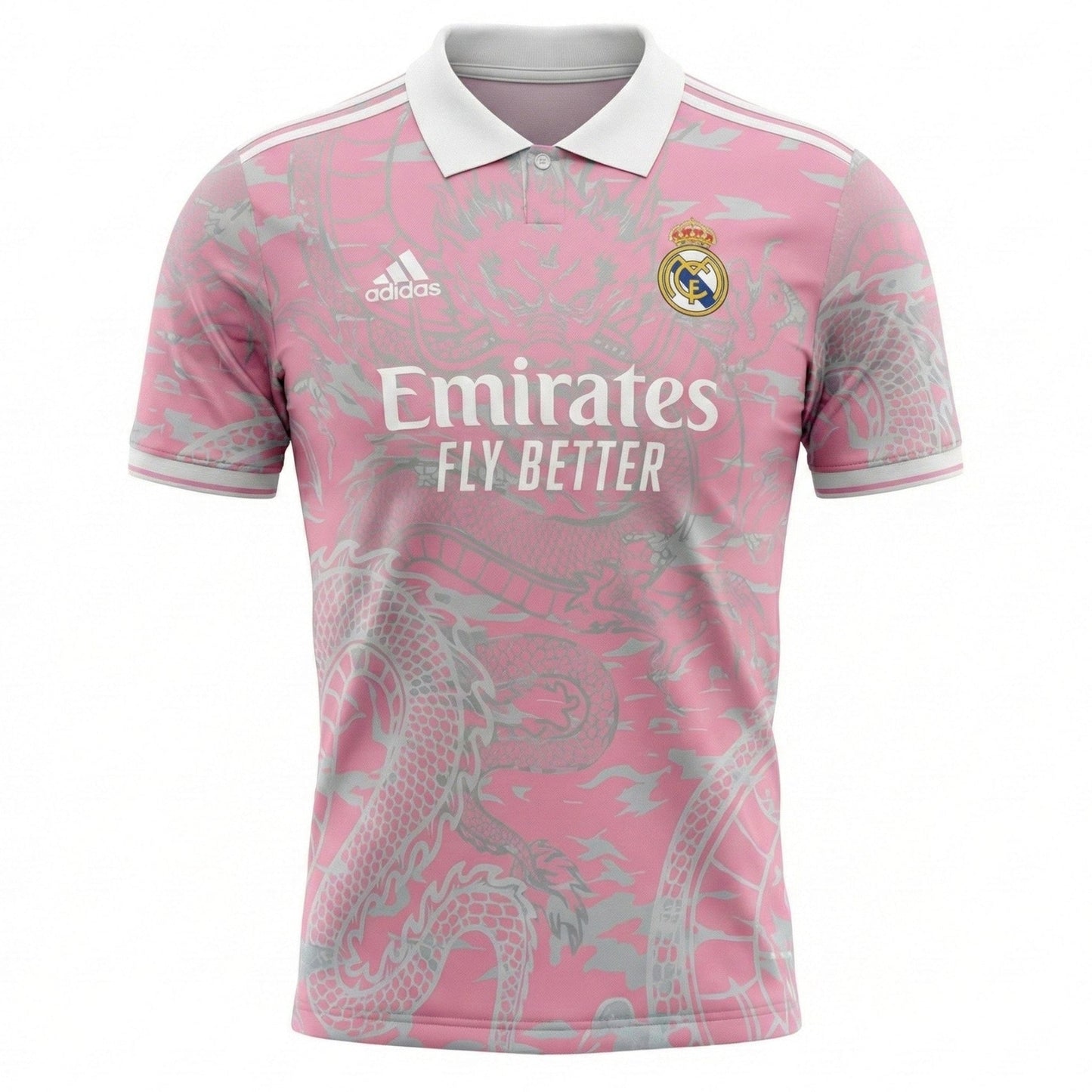 Real Madrid Pink Dragon Jersey