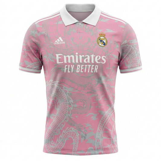 Real Madrid Pink Dragon Jersey
