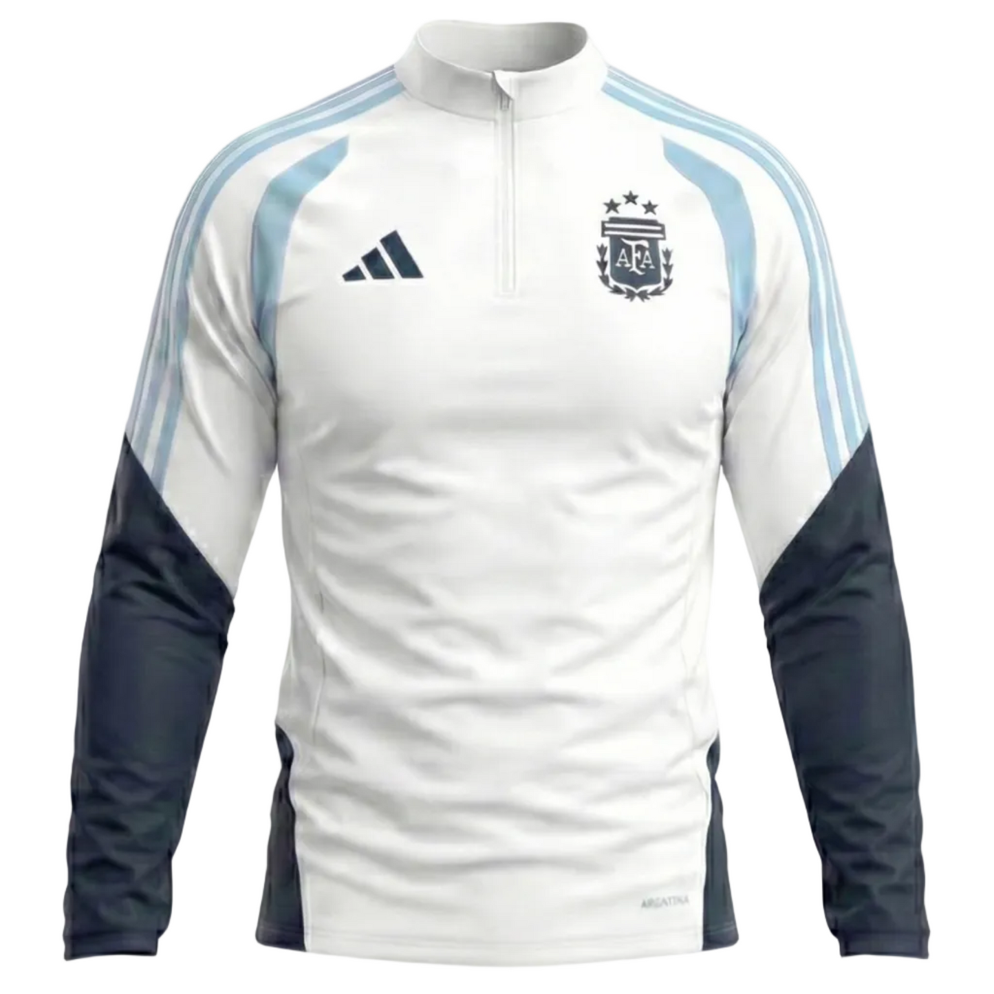 2025–26 Argentina National Team White & Sky Blue Training Jacket