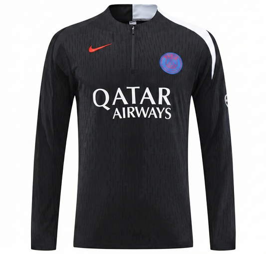 2025–26 Paris Saint-Germain Black Training Jacket