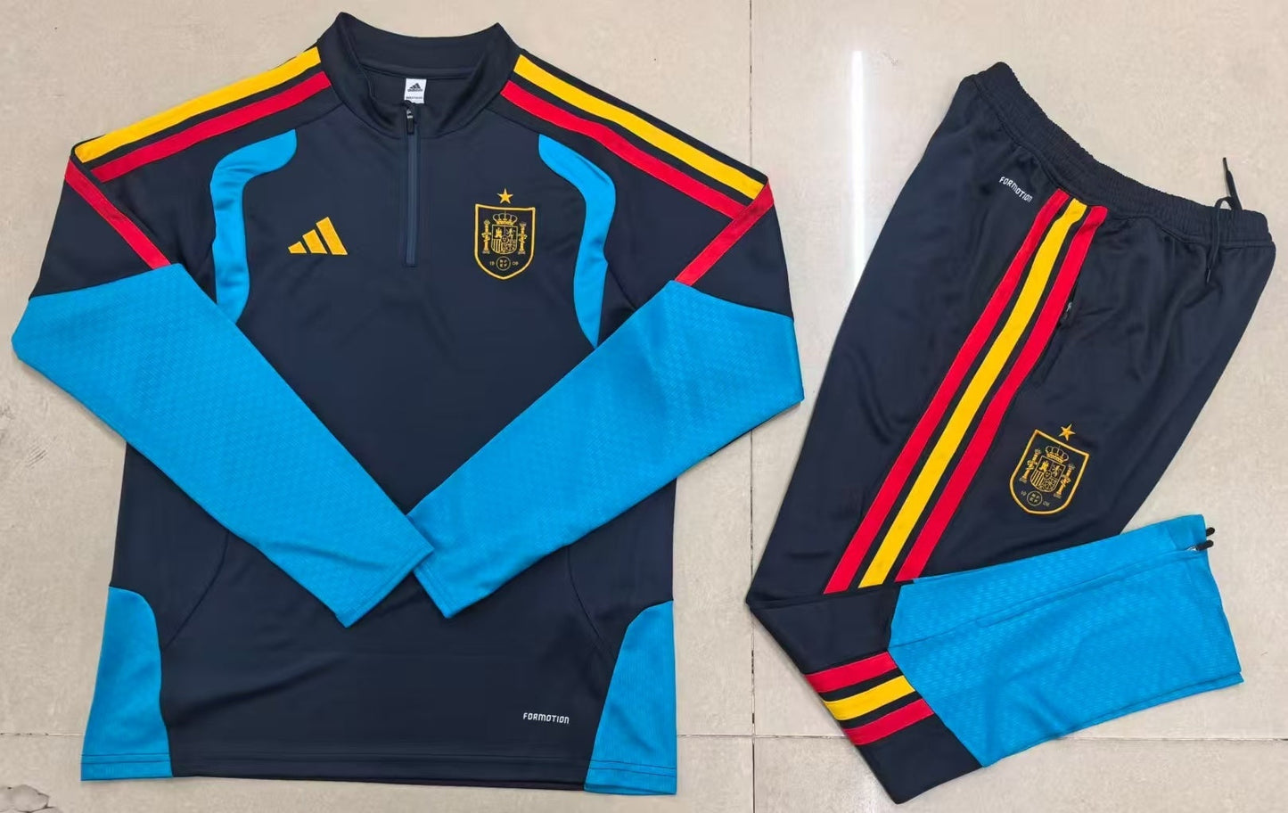 2025–26 Spain National Team Navy & Blue Training Tracksuit Set