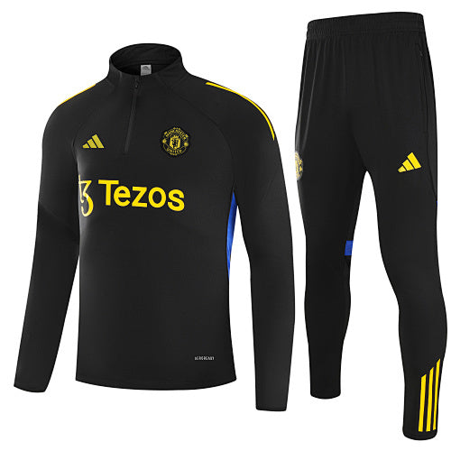 2025–26 Manchester United Black Training Tracksuit Set
