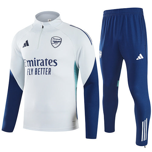 2025–26 Arsenal FC White & Navy Training Tracksuit Set
