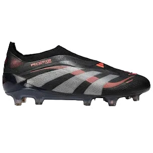 Predator Elite Laceless FG Black/Red